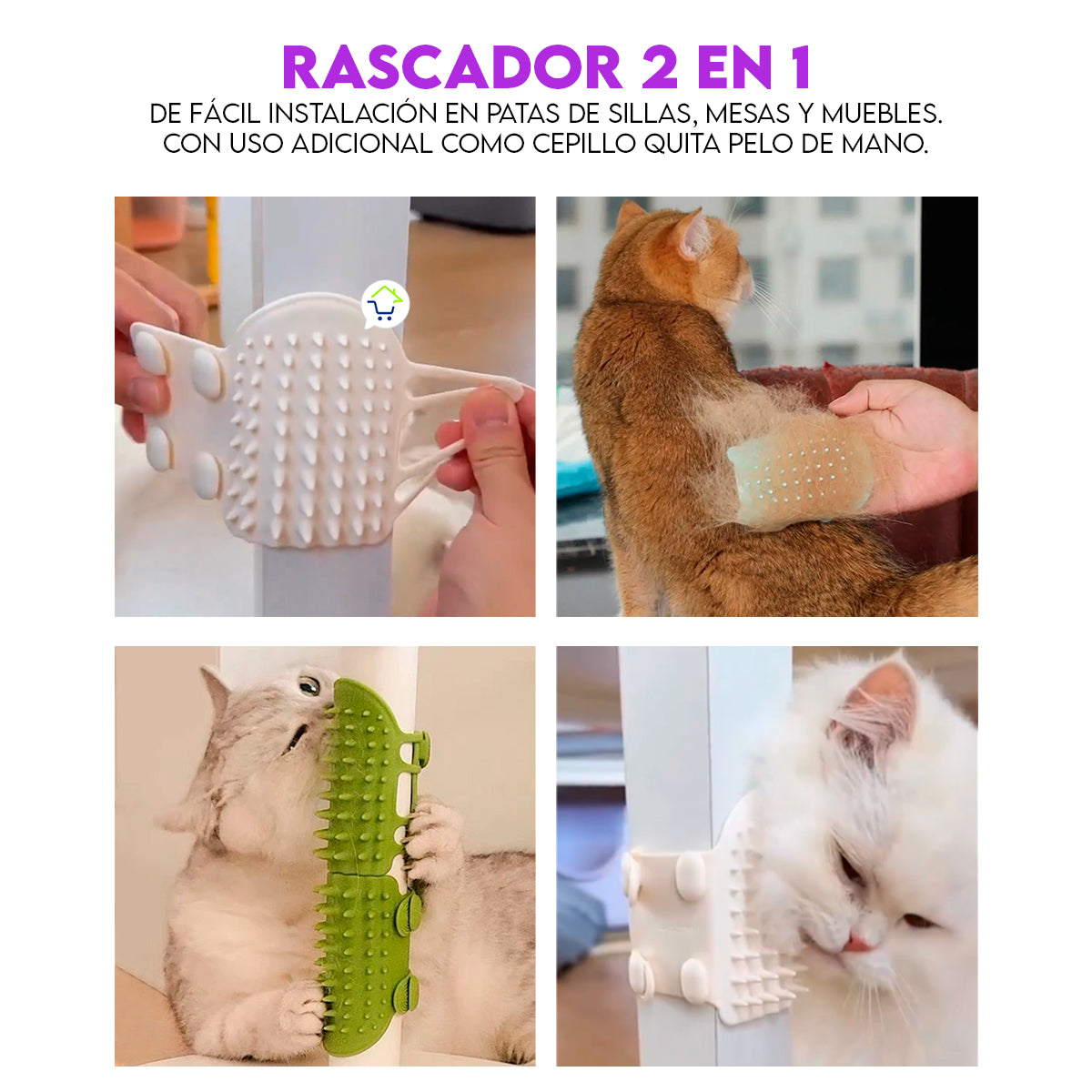 Rascador Quita Pelos Para Gato CENC-015