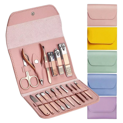 Set Manicure Y Pedicure x16 Piezas Kit