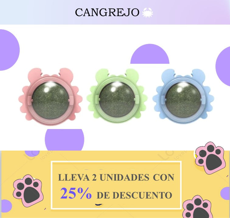 LLEVA 1 BOLITA CATNIP PARA GATOS CON UN 20% DE DESCUENTO 🏷️