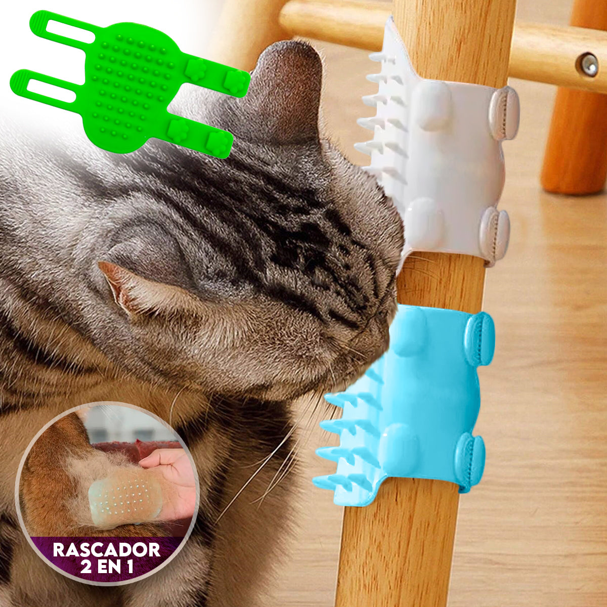 Rascador Quita Pelos Para Gato CENC-015